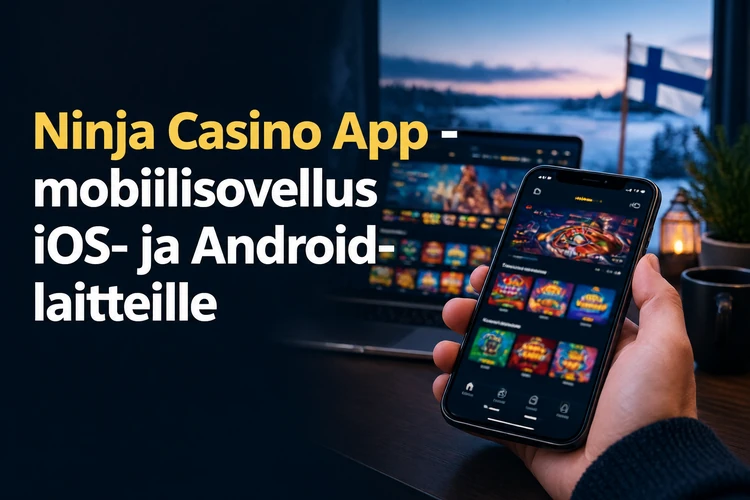 App Ninja Casino - mobiilisovellus iOS- ja Android-laitteille