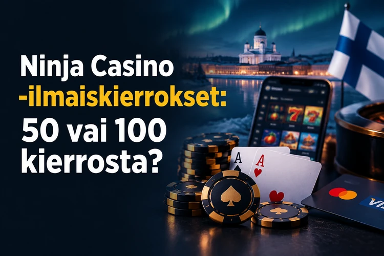 Ninja Casino -ilmaiskierrokset: 50 vai 100 kierrosta?
