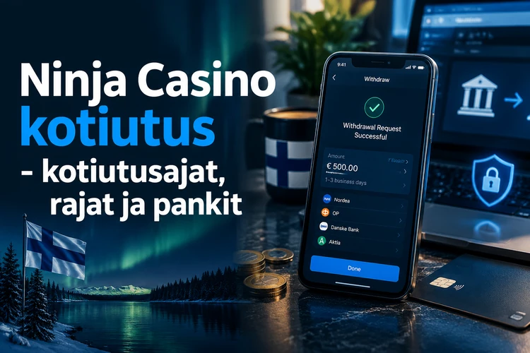 Ninja Casino kotiutus - kotiutusajat, rajat ja pankit