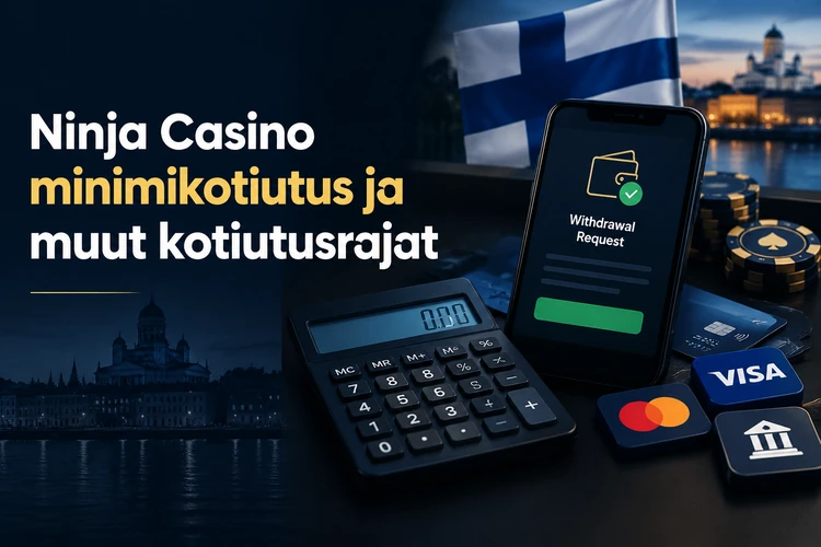 Ninja Casino minimikotiutus ja muut kotiutusrajat