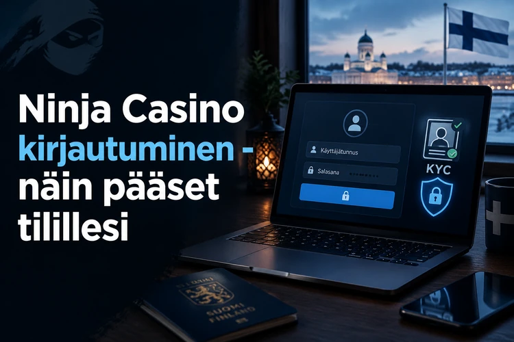 Ninja Casino kirjautuminen - näin pääset tilillesi