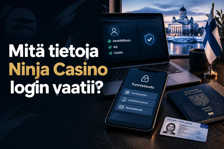 Mitä tietoja Ninja Casino login vaatii?